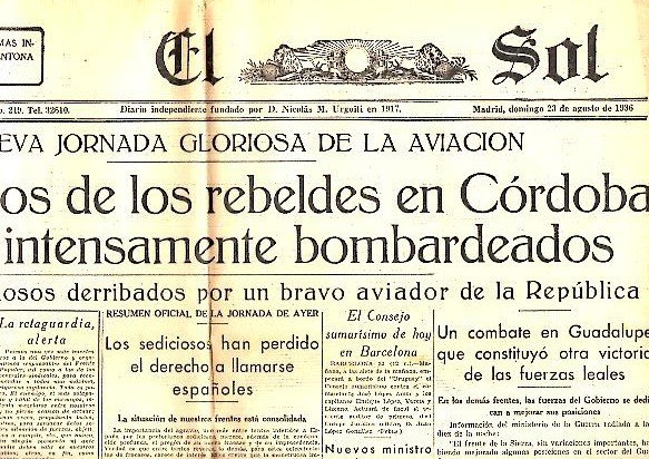 EL SOL. AÑO XX. N. 5930. 23-AGOSTO-1936.