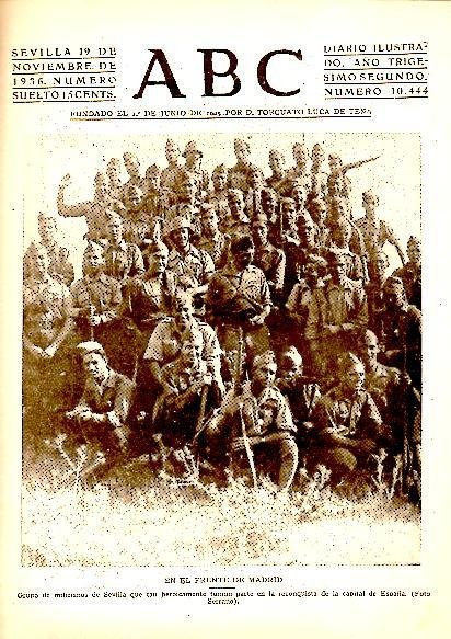 ABC. DIARIO ILUSTRADO. AÑO XXXII. N. 10444. 19-NOVIEMBRE-1936.