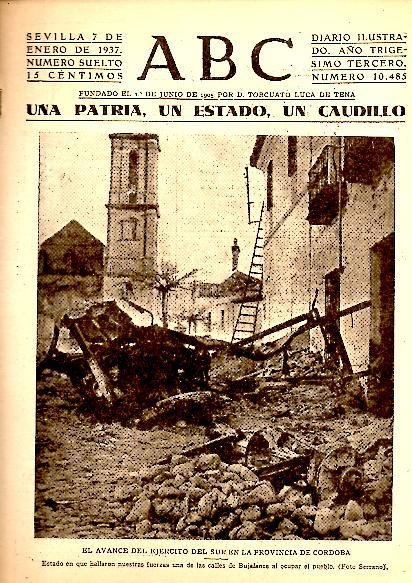 ABC. DIARIO ILUSTRADO. AÑO XXXIII. N. 10485. 7-ENERO-1937.