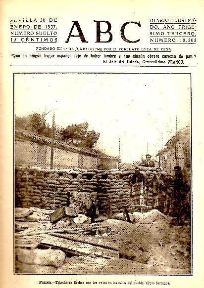 ABC. DIARIO ILUSTRADO. AÑO XXXIII. N. 10505. 30-ENERO-1937.