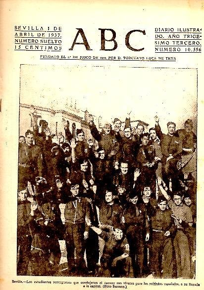 ABC. DIARIO ILUSTRADO. AÑO XXXIII. N. 10556. 1-ABRIL-1937.