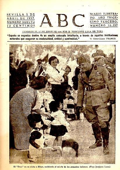 ABC. DIARIO ILUSTRADO. AÑO XXXIII. N. 10557. 2-ABRIL-1937.