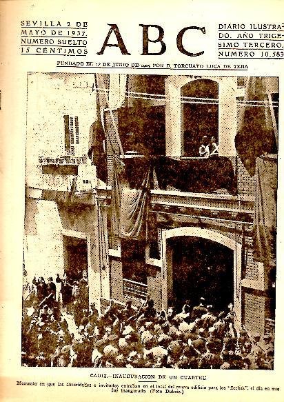 ABC. DIARIO ILUSTRADO. AÑO XXXIII. N. 10583. 2-MAYO-1937.
