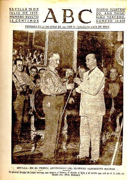 ABC. DIARIO ILUSTRADO. AÑO XXXIII. N. 10650. 20-JULIO-1937.