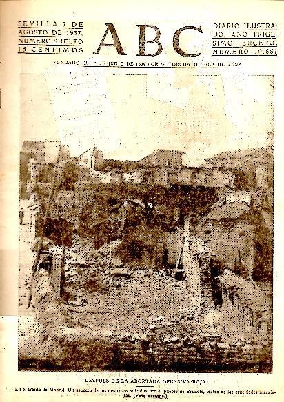 ABC. DIARIO ILUSTRADO. AÑO XXXIII. N. 10661. 1-AGOSTO-1937.