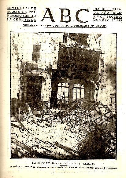 ABC. DIARIO ILUSTRADO. AÑO XXXIII. N. 10679. 22-AGOSTO-1937.