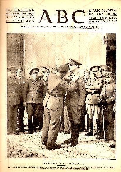 ABC. DIARIO ILUSTRADO. AÑO XXXIII. N. 10747. 10-NOVIEMBRE-1937.