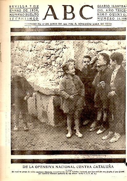 ABC. DIARIO ILUSTRADO. AÑO XXXV. N. 11108. 7-ENERO-1939.