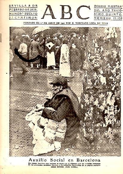 ABC. DIARIO ILUSTRADO. AÑO XXXV. N. 11135. 8-FEBRERO-1939.