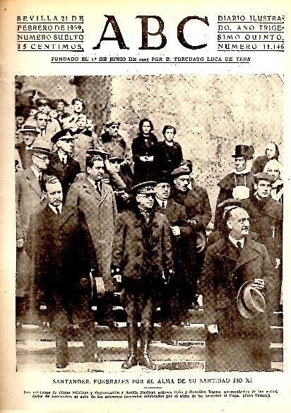 ABC. DIARIO ILUSTRADO. AÑO XXXV. N. 11146. 21-FEBRERO-1939.