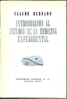 INTRODUCCION AL ESTUDIO DE LA MEDICINA EXPERIMENTAL.