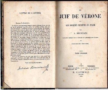 LE JUIF DE VERONE OU LES SOCIETES SECRETES EN ITALIE. | Immagine principale