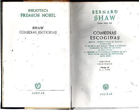 COMEDIAS ESCOGIDAS. HEROES. CANDIDA. TRATA DE BLANCAS. FASCINACION. EL DISCIPULO …