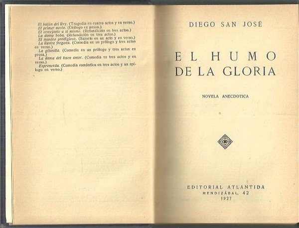 EL HUMO DE LA GLORIA.
