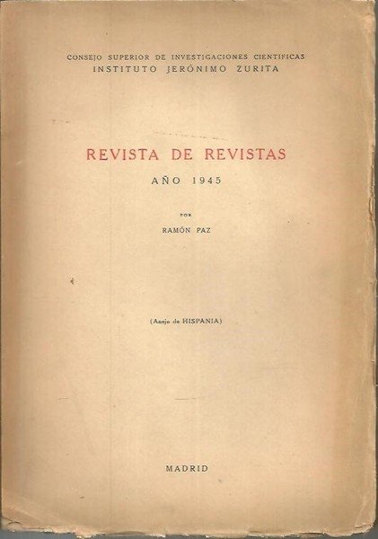 REVISTA DE REVISTAS. AÑO 1945.