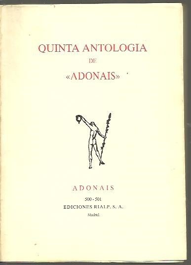 QUINTA ANTOLOGIA DE ADONAIS.