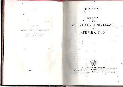 ENSAYO DE UN REPERTORIO UNIVERSAL DE EFEMERIDES.