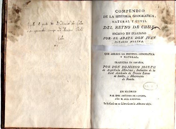 COMPENDIO DE LA HISTORIA GEOGRAFICA, NATURAL Y CIVIL DEL REYNO …