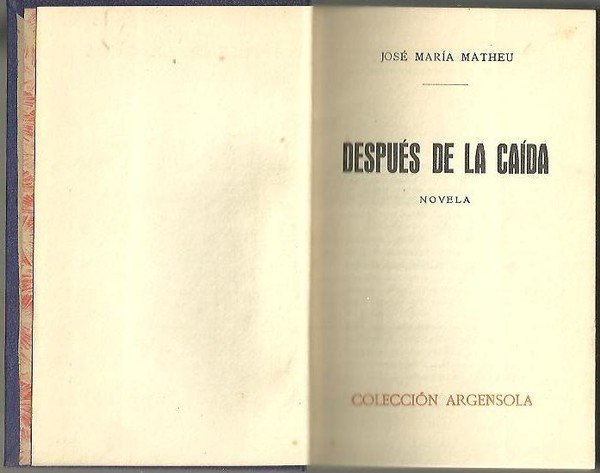 DESPUES DE LA CAIDA.