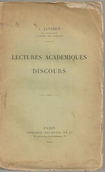 LECTURES ACADEMIQUES. DISCOURS.