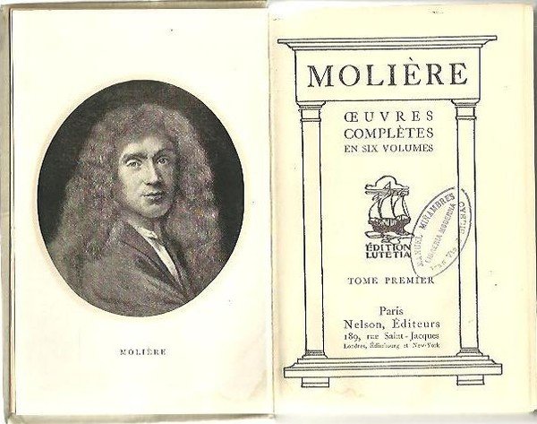 OEUVRES COMPLETES EN SIX VOLUMES. TOME PREMIER.