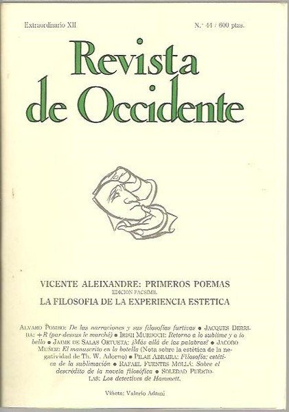 REVISTA DE OCCIDENTE. N.44. ENERO 1985. EXTRAORDINARIO XII.