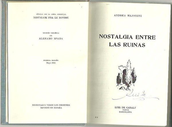 NOSTALGIA ENTRE LAS RUINAS.