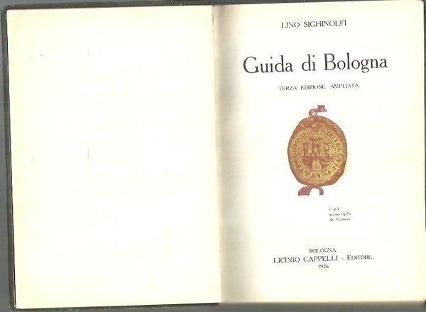 GUIDA DI BOLOGNA.
