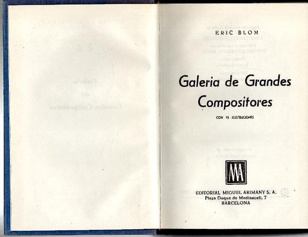 GALERIA DE GRANDES COMPOSITORES.