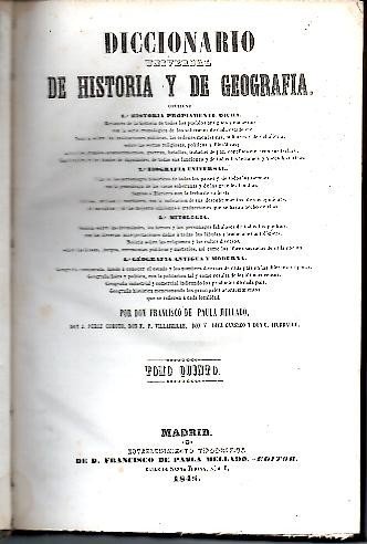 DICCIONARIO UNIVERSAL DE HISTORIA Y DE GEOGRAFIA. TOMO QUINTO. LUC-PAM.