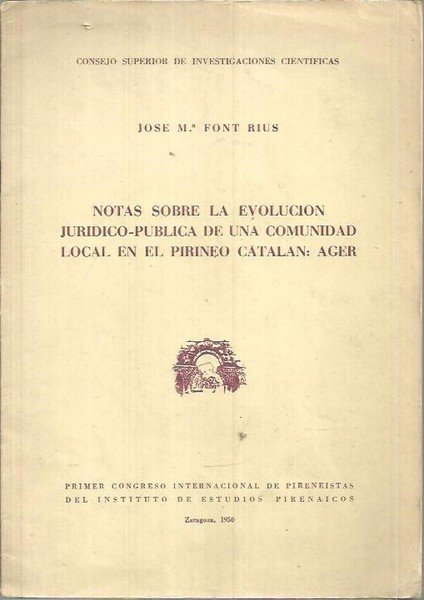 NOTAS SOBRE LA EVOLUCION JURIDICO PUBLICA DE UNA COMUNIDAD LOCAL …