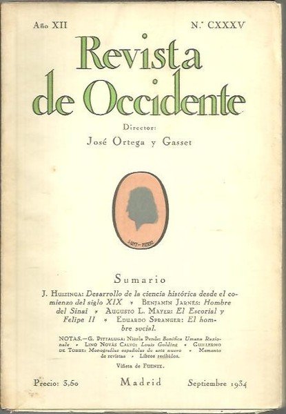 REVISTA DE OCCIDENTE. AÑO XII. NUM. CXXXV.