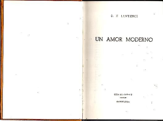 UN AMOR MODERNO.