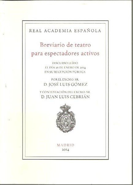 BREVIARIO DE TEATRO PARA ESPECTADORES ACTIVOS.