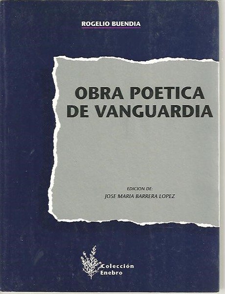 OBRA POETICA DE VANGUARDIA.