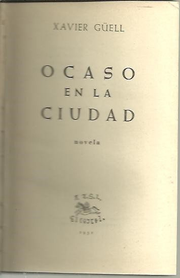 OCASO EN LA CIUDAD.