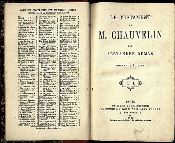 LE TESTAMENT DE M. CHAUVELIN.