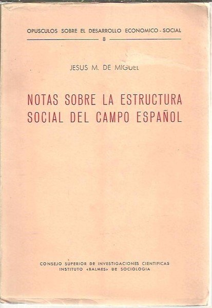 NOTAS SOBRE LA ESTRUCTURA SOCIAL DEL CAMPO ESPAÑOL.