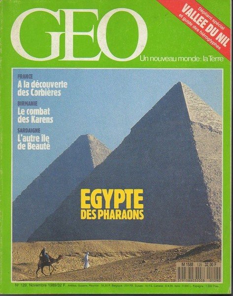 GEO. N. 129. NOVEMBRE 1989. EGYPTE DES PHARAONS.