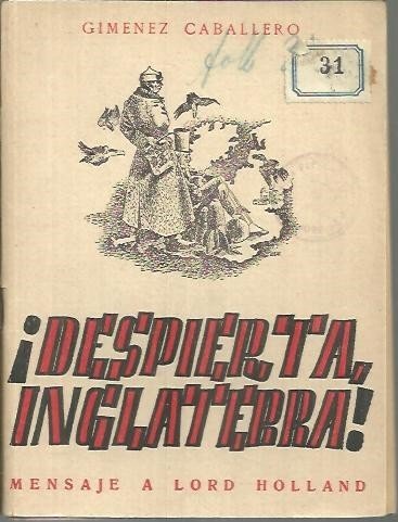 ¡DESPIERTA, INGLATERRA!. MENSAJE A LORD HOLLAND.