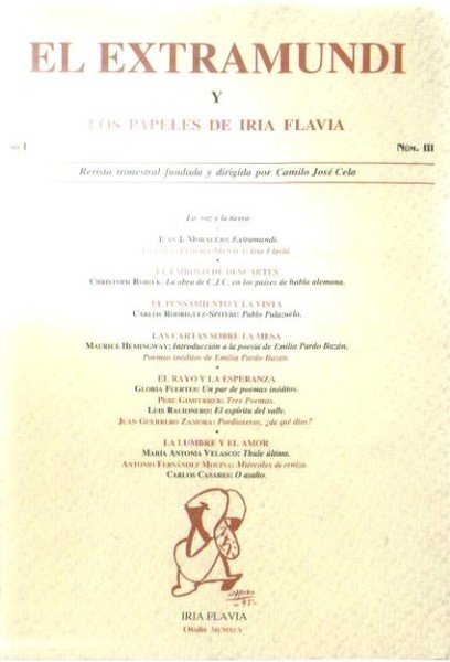 EL EXTRAMUNDI Y LOS PAPELES DE IRIA FLAVIA. AÑO I. …