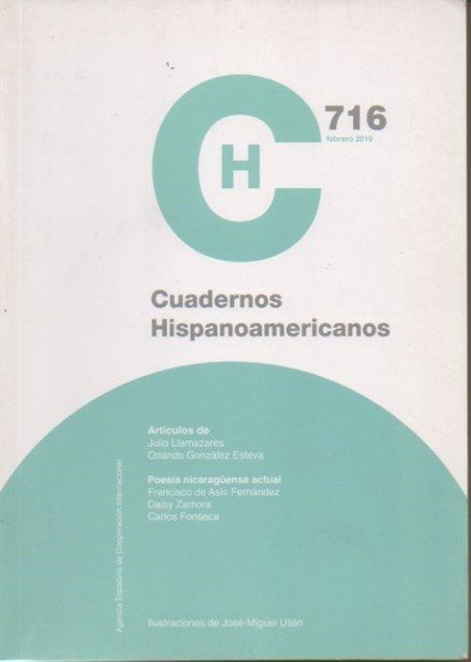 CUADERNOS HISPANOAMERICANOS. N. 716. FEBRERO 2010. POESIA NICARAGÜENSE ACTUAL.