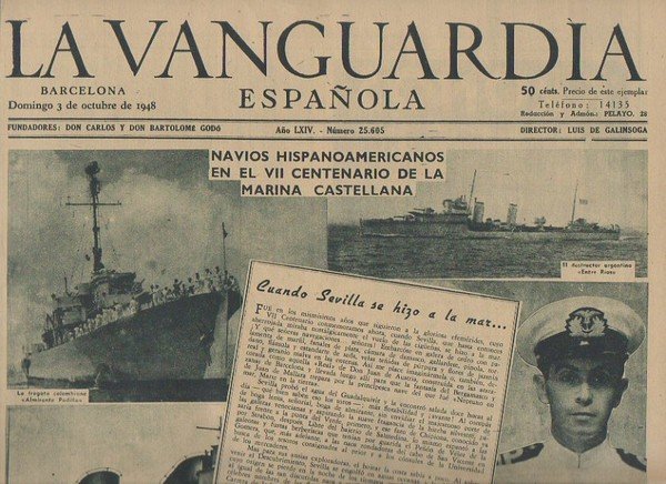 LA VANGUARDIA ESPAÑOLA. AÑO LXIV. NUMERO 25.605. DOMINGO 3 DE …