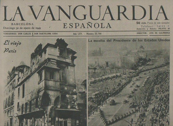 LA VANGUARDIA ESPAÑOLA. AÑO LXV. NUMERO 25.706. DOMINGO 30 DE …