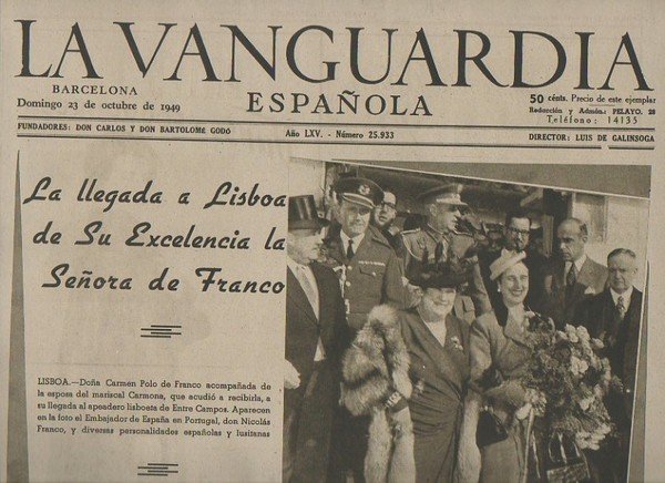 LA VANGUARDIA ESPAÑOLA. AÑO LXV. NUMERO 25.933. DOMINGO 23 DE …