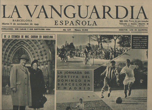 LA VANGUARDIA ESPAÑOLA. AÑO LXV. NUMERO 25.946. MARTES 8 DE …