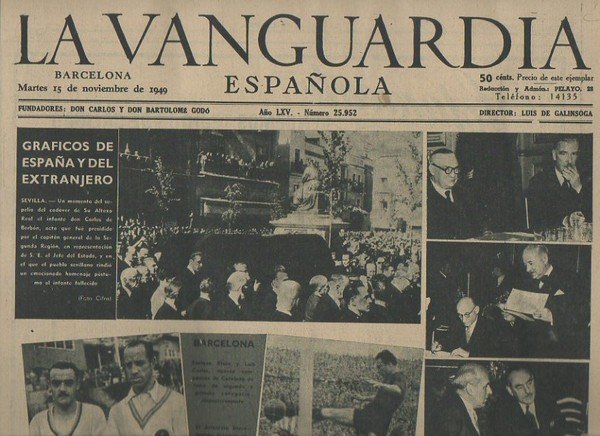 LA VANGUARDIA ESPAÑOLA. AÑO LXV. NUMERO 25.951. MARTES 15 DE …