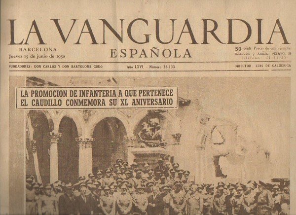 LA VANGUARDIA ESPAÑOLA. AÑO LXVI. NUMERO 26.133. JUEVES 15 DE …