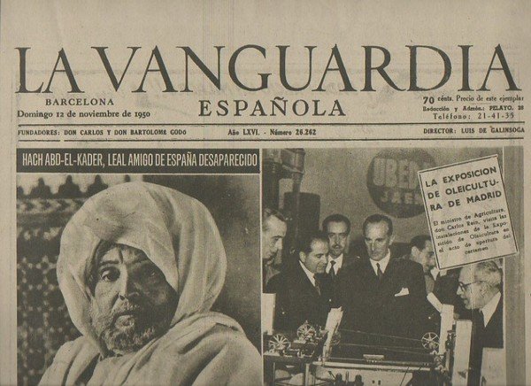 LA VANGUARDIA ESPAÑOLA. AÑO LXVI. NUMERO 26.262. DOMINGO 12 DE …