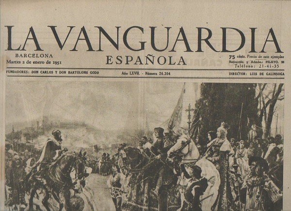 LA VANGUARDIA ESPAÑOLA. AÑO LXVII. NUMERO 26.304. MARTES 2 DE …